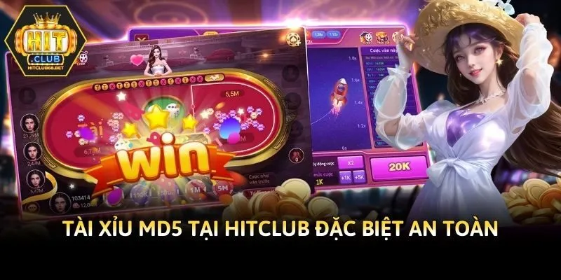 Tài xỉu Md5 tại Hitclub đặc biệt an toàn